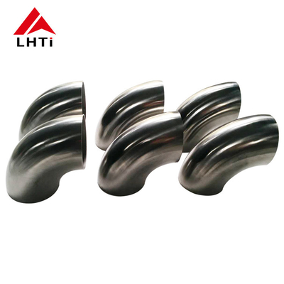 قیمت مناسب لوله تیتانیوم Gr1 Gr2 خم 90 درجه لوله خروجی شعاع بلند آرنج آنلاین