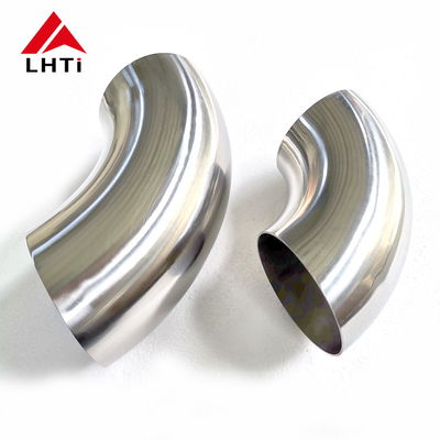 قیمت مناسب 99.99% Gr2 تیتانیوم خالص زانویی 45 / 90 درجه برای اتصال اتصالات لوله آنلاین