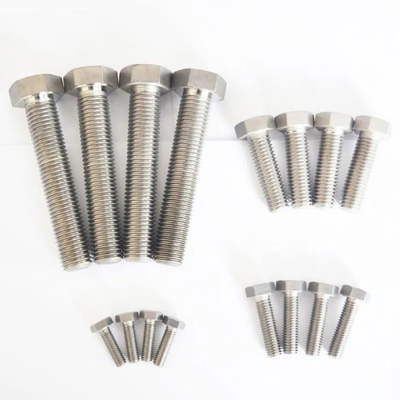 قیمت مناسب ASME ANSI B182.1 Gr2 Gr5 بولت های تیتانیومی و مغز های سر هکس 1/4'-20 TPI 1' آنلاین