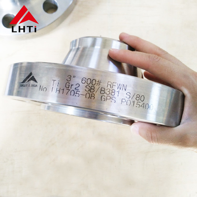 قیمت مناسب Ti Gr5 Gr7 تیتانیوم فلنج گردن جوش ASME B16.5 کلاس 150 WN فلنج گردن جوش صورت بالا برای صنعت شیمیایی آنلاین