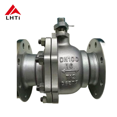 قیمت مناسب Gr 2 ASME B16.34 فلنج شیر توپ تیتانیوم گلوله تیتانیوم تقلبی مقاومت در برابر خوردگی 6 اینچ شیر توپ آنلاین