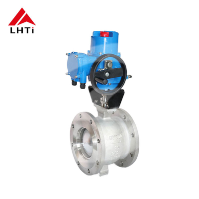 قیمت مناسب دریچه های تیتانیوم الکتریکی V-Port Ball Valve Gr1 Gr2 8 Inch Ball Valve کلاس 150 DN 15-250 برای آب آنلاین