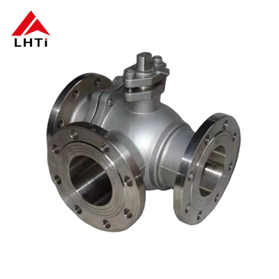 قیمت مناسب دریچه توپ 3 راه تیتانیوم برای صنایع شیمیایی و برق Gr1 Gr2 PN16 PN 25 6 Inch Ball Valve آنلاین