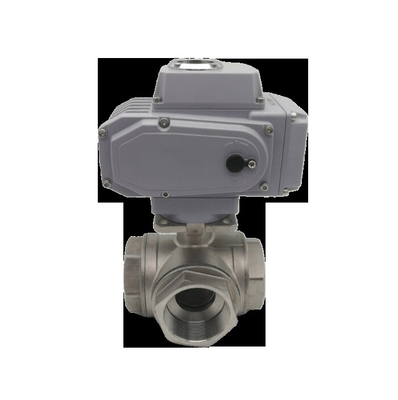 قیمت مناسب دریچه ی گلوله ای پنوماتیک سه طرفه برای کنترل مایعات صنعتی و سیستم های HVAC آنلاین