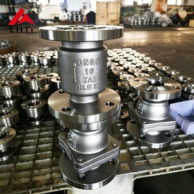قیمت مناسب دریچه چک آلیاژ تیتانیوم DN50 PN16 مقاوم در برابر خوردگی برای لوله های صنعتی آنلاین